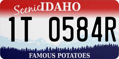 ID license plate 1T0584R