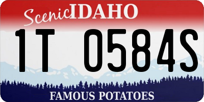 ID license plate 1T0584S
