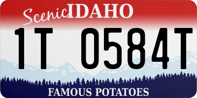 ID license plate 1T0584T