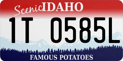 ID license plate 1T0585L