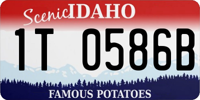 ID license plate 1T0586B