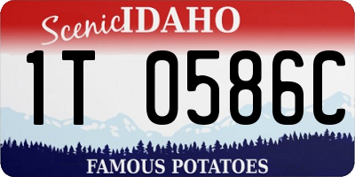 ID license plate 1T0586C