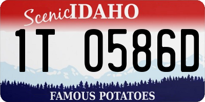 ID license plate 1T0586D