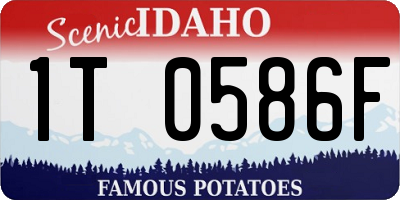ID license plate 1T0586F