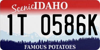ID license plate 1T0586K