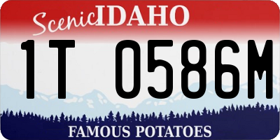 ID license plate 1T0586M