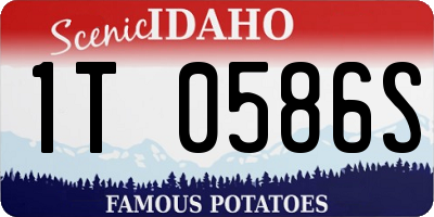 ID license plate 1T0586S