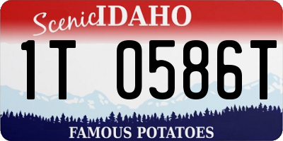 ID license plate 1T0586T