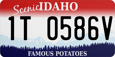 ID license plate 1T0586V