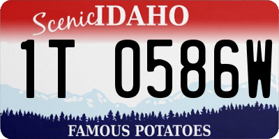 ID license plate 1T0586W