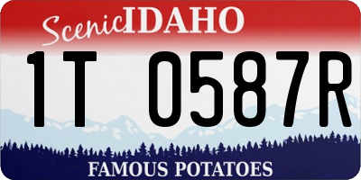 ID license plate 1T0587R