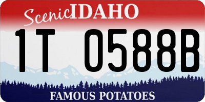 ID license plate 1T0588B