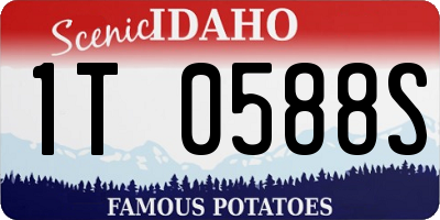 ID license plate 1T0588S