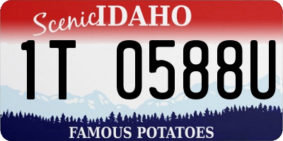 ID license plate 1T0588U