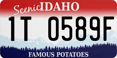 ID license plate 1T0589F