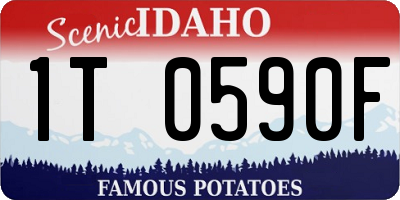 ID license plate 1T0590F