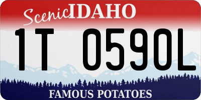 ID license plate 1T0590L