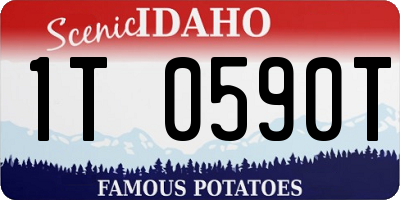 ID license plate 1T0590T