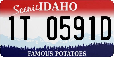 ID license plate 1T0591D