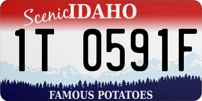 ID license plate 1T0591F