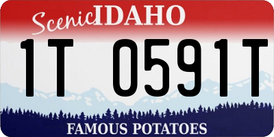 ID license plate 1T0591T