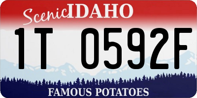 ID license plate 1T0592F