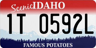 ID license plate 1T0592L
