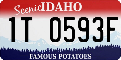 ID license plate 1T0593F