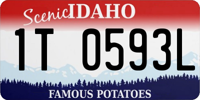 ID license plate 1T0593L