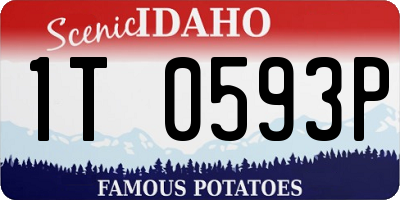 ID license plate 1T0593P