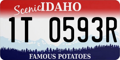 ID license plate 1T0593R