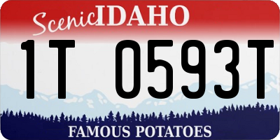 ID license plate 1T0593T
