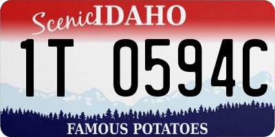 ID license plate 1T0594C