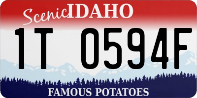 ID license plate 1T0594F