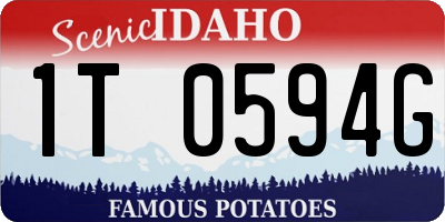 ID license plate 1T0594G
