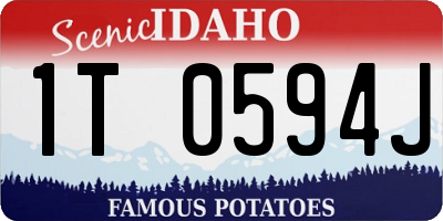 ID license plate 1T0594J