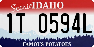 ID license plate 1T0594L