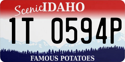 ID license plate 1T0594P
