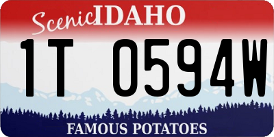 ID license plate 1T0594W