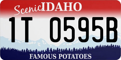 ID license plate 1T0595B