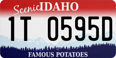 ID license plate 1T0595D