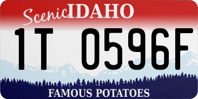 ID license plate 1T0596F