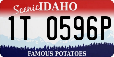 ID license plate 1T0596P