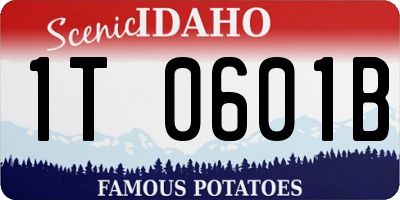 ID license plate 1T0601B