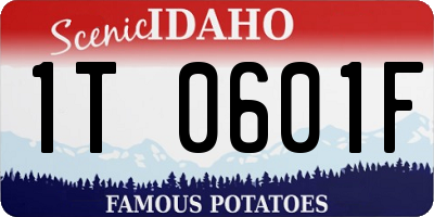 ID license plate 1T0601F
