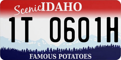 ID license plate 1T0601H