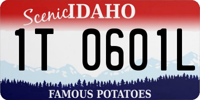 ID license plate 1T0601L