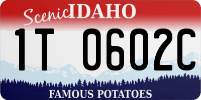 ID license plate 1T0602C