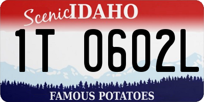 ID license plate 1T0602L
