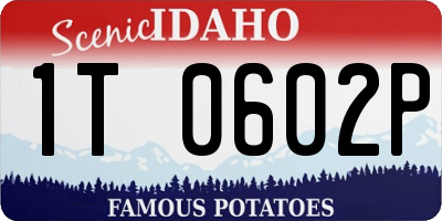 ID license plate 1T0602P
